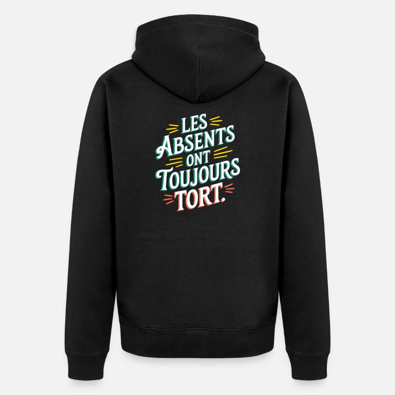 Qui se ressemble s'assemble - Veste à capuche bio Premium Unisexe - noir