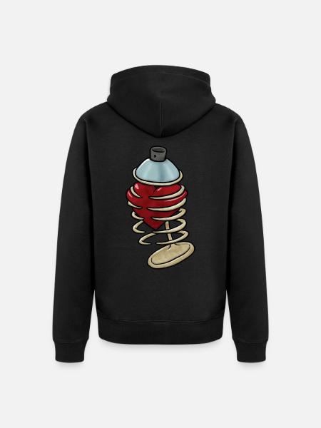 Bomboletta spray Cuore - Ekologisk premiumluvjack unisex - svart