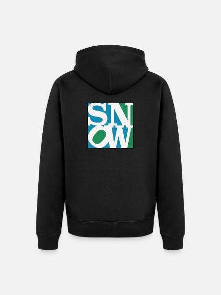SNoW - LoVE Modern Art - Unisex Premium Bio Zip Hoodie - Schwarz