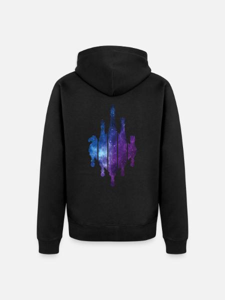 CHESS GAME CHESS - Unisex Premium Organic Zip Hoodie - black