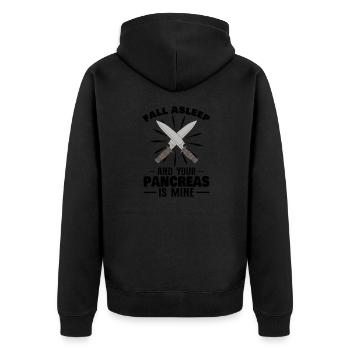 Diabète de type 1 drôle Diabète diabétique Idée cadeau - Veste à capuche bio Premium Unisexe - noir - Dos - Nico (187cm)