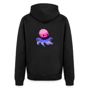 Poulpe omnisexuel Fierté omnisexuelle - Veste à capuche bio Premium Unisexe - noir - Dos - Nico (187cm)
