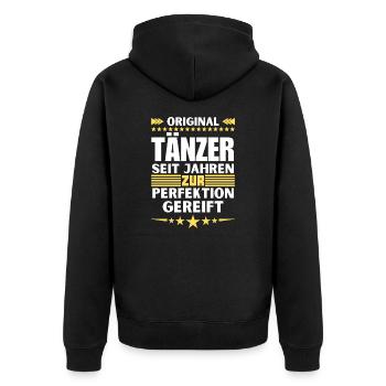 Les danseurs ont mûri à la perfection - Veste à capuche bio Premium Unisexe - noir - Dos - Nico (187cm)