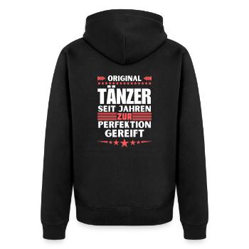 Les danseurs ont mûri à la perfection - Veste à capuche bio Premium Unisexe - noir - Dos - Nico (187cm)