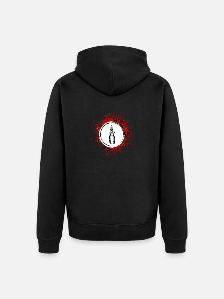 Pliers Symbol Tool - Unisex Premium Organic Zip Hoodie - black