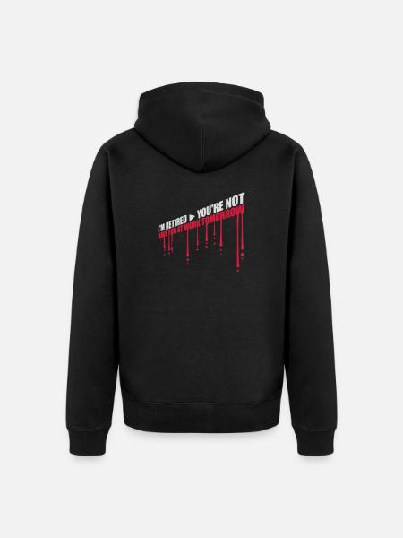 have fun at work - Unisex Premium Organic Zip Hoodie - black