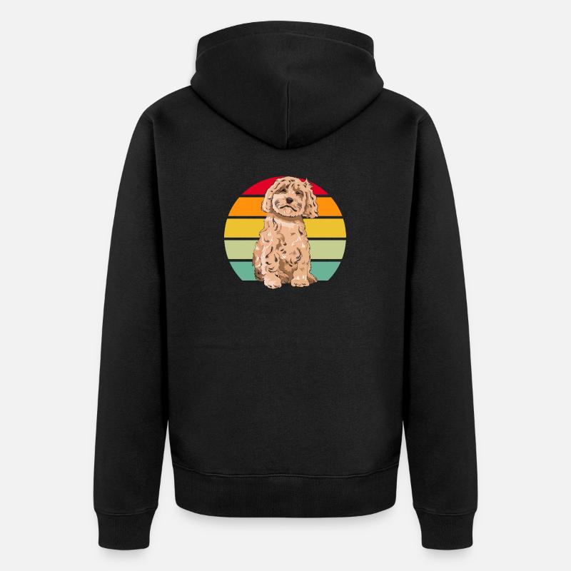 Cockapoo Chien - Veste à capuche bio Premium Unisexe - noir
