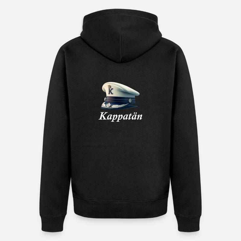 Kappatän Meme Kappa Wortwitz - Unisex Premium Bio Zip Hoodie - Schwarz