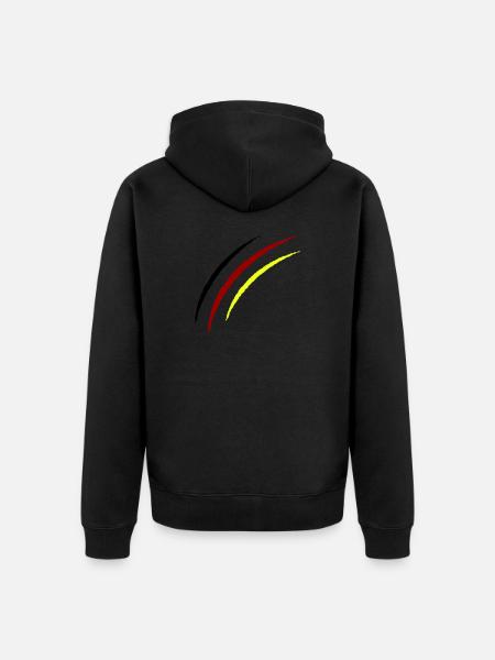Claws Germany - Unisex Premium Organic Zip Hoodie - black
