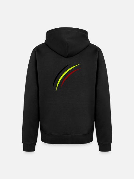 Griffes Belgique - Veste à capuche bio Premium Unisexe - noir