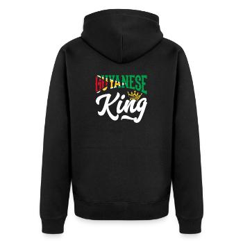 GuyanaIs Roi Guyana Guyana Drapeau - Veste à capuche bio Premium Unisexe - noir - Dos - Nico (187cm)