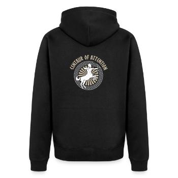 Antike Griechische Mythologie Monster und - Unisex Premium Bio Zip Hoodie - Schwarz - Hinten - Nico (187cm)