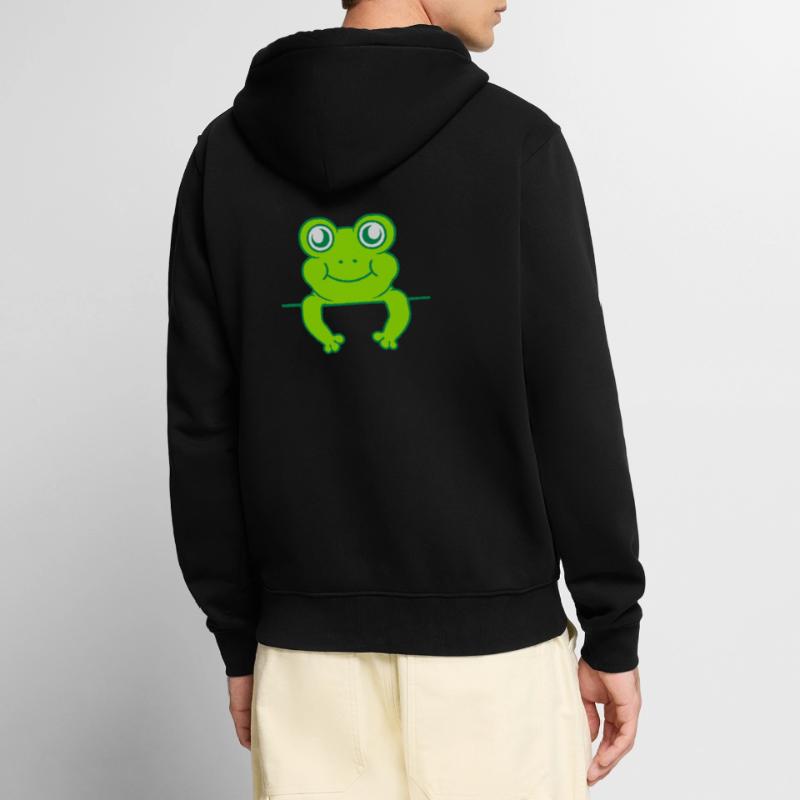 Shield Wall Frog Comic Unisex Premium Organic Zip Hoodie