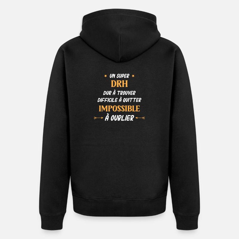 Super drh - Veste à capuche bio Premium Unisexe - noir