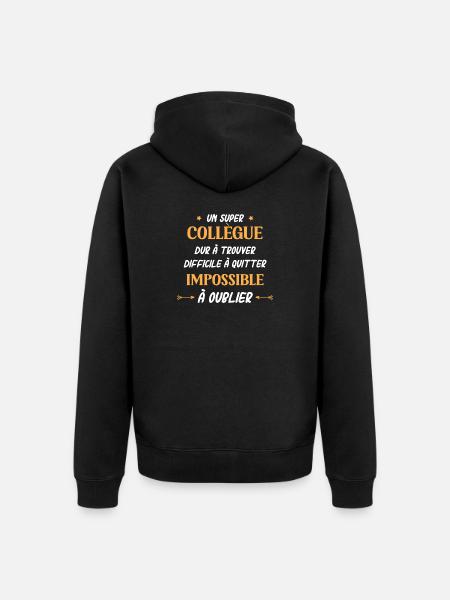 Super collègue - Veste à capuche bio Premium Unisexe - noir