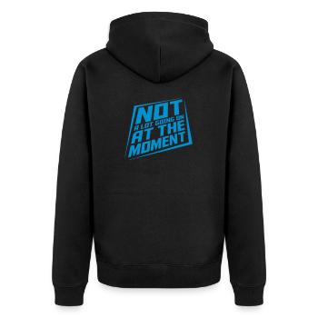 Il ne se passe pas grand-chose - Veste à capuche bio Premium Unisexe - noir - Dos - Nico (187cm)