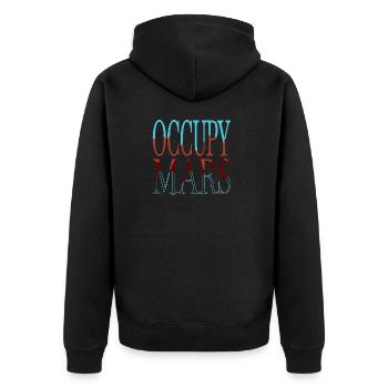 astrophysique vaisseau spatial anniversaire humour cadeau - Veste à capuche bio Premium Unisexe - noir - Dos - Nico (187cm)