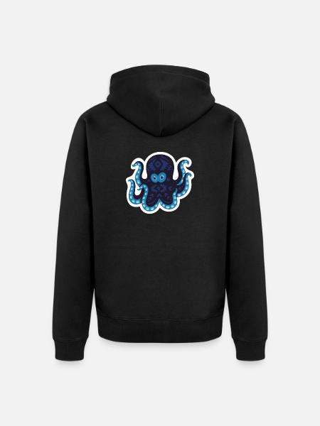 Meerestiere - Unisex Premium Bio Zip Hoodie - Schwarz