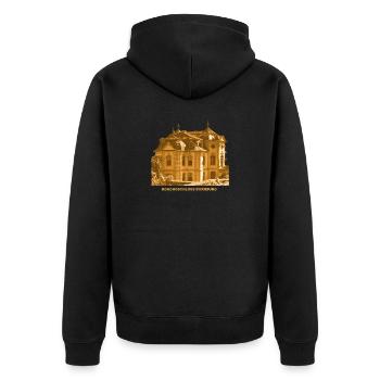 Dornburg Schloss Rennaicance Camburg Thuringia - Unisex Premium Organic Zip Hoodie - black - Back - Nico (187cm)