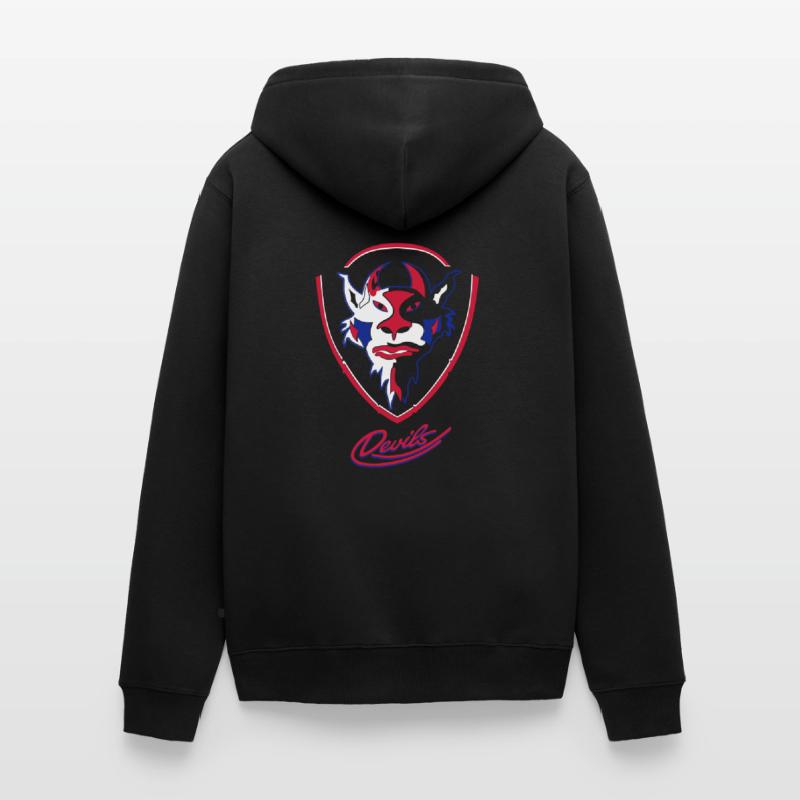 Sehnde Devils Logo mit Devils Script Unisex Premium Bio Zip Hoodie