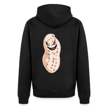 Cacahuètes d’Halloween - Veste à capuche bio Premium Unisexe - noir - Dos - Nico (187cm)