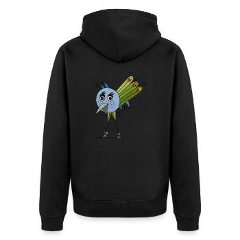 Oiseau - Veste à capuche bio Premium Unisexe - noir - Dos - Nico (187cm)