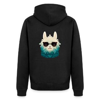 Flamme - Veste à capuche bio Premium Unisexe - noir - Dos - Nico (187cm)