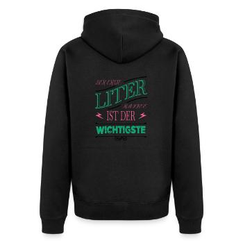 fatigué drôle tasse de café geek mug cadeau - Veste à capuche bio Premium Unisexe - noir - Dos - Nico (187cm)