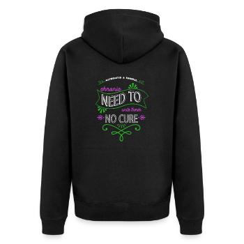 anniversary editor books writing editer geek - Unisex Premium Organic Zip Hoodie - black - Back - Nico (187cm)