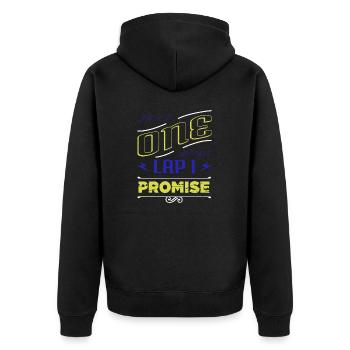 beach swimming swimmer tshirts triathlete swim - Unisex Premium Organic Zip Hoodie - black - Back - Nico (187cm)