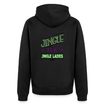 drôle d’anniversaire de Noël dork sous le sapin - Veste à capuche bio Premium Unisexe - noir - Dos - Nico (187cm)