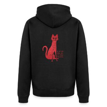 Mon chat est une bonne actrice - Veste à capuche bio Premium Unisexe - noir - Dos - Nico (187cm)