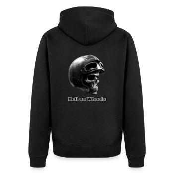 L’enfer sur roues - Veste à capuche bio Premium Unisexe - noir - Dos - Nico (187cm)