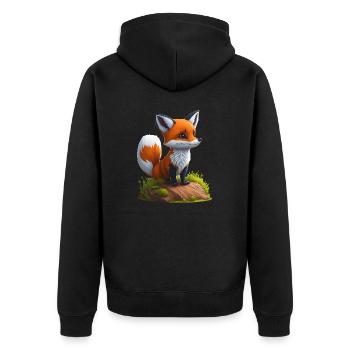 Petite écaille de tortue - Veste à capuche bio Premium Unisexe - noir - Dos - Nico (187cm)