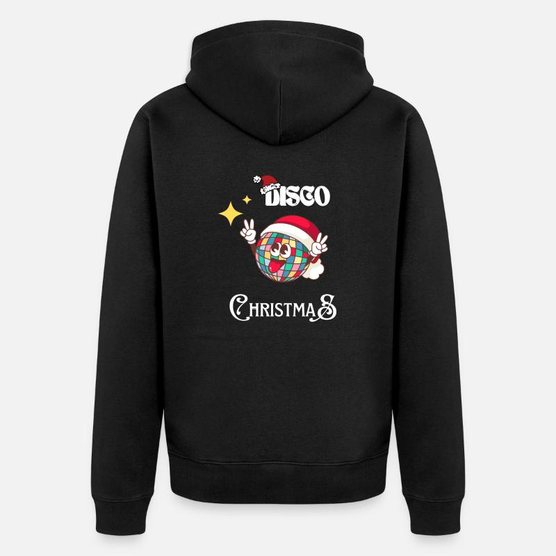 Fun Disco Christmas | XMAS - Veste à capuche bio Premium Unisexe - noir