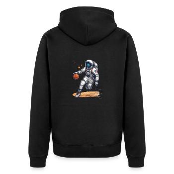 Astronaut basketball player - Veste à capuche bio Premium Unisexe - noir - Dos - Nico (187cm)