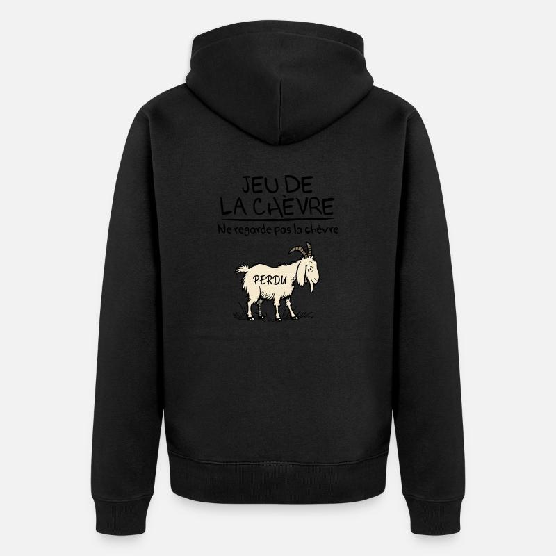 Le jeu de la chèvre - Veste à capuche bio Premium Unisexe - noir
