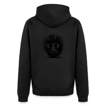 Porcupine Lunettes de soleil Mignons animaux Animal Vector - Veste à capuche bio Premium Unisexe - noir - Dos - Nico (187cm)