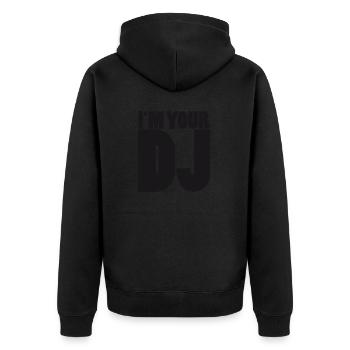 I m your DJ - Veste à capuche bio Premium Unisexe - noir - Dos - Nico (187cm)
