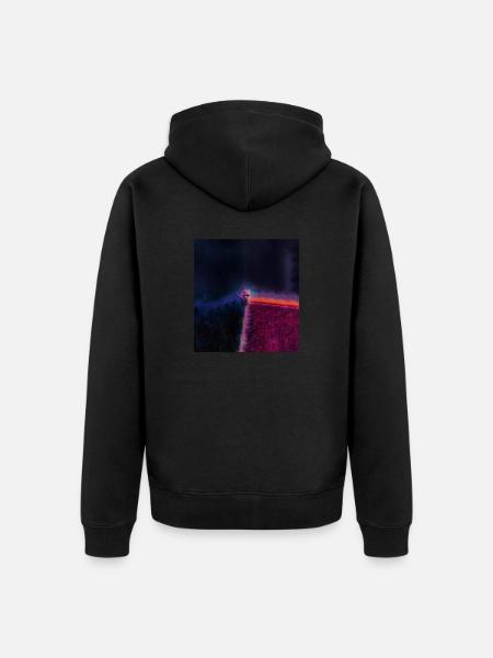 King in the dark - Unisex Premium Organic Zip Hoodie - black