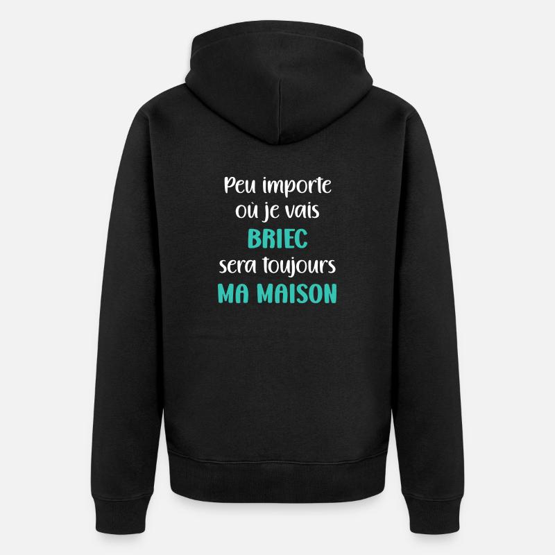 Briec maison - Veste à capuche bio Premium Unisexe - noir