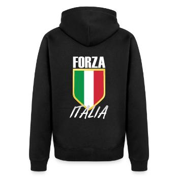 Forza Italia Italie Crest - Veste à capuche bio Premium Unisexe - noir - Dos - Nico (187cm)