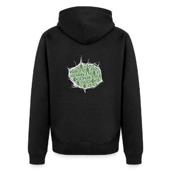 Gift Idea Bodybuilder Joke Beach Holiday - Unisex Premium Organic Zip Hoodie - black - Back - Nico (187cm)