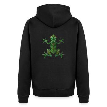 Grenouille - Veste à capuche bio Premium Unisexe - noir - Dos - Nico (187cm)