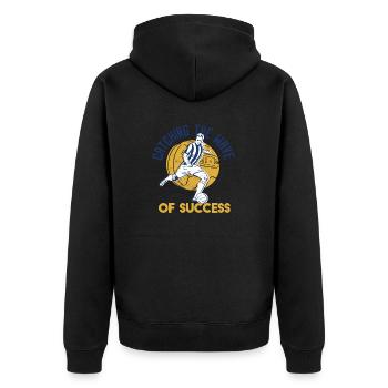 Attraper la vague du succès Designs de football cool - Veste à capuche bio Premium Unisexe - noir - Dos - Nico (187cm)