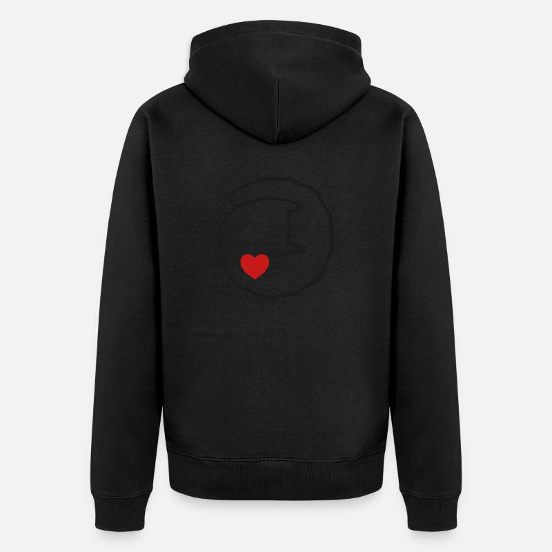 Animal endormi - Veste à capuche bio Premium Unisexe - noir