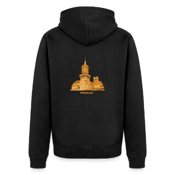 Prenzlau Stettiner Tor Marienkirche Brandenburg - Veste à capuche bio Premium Unisexe - noir - Dos - Nico (187cm)