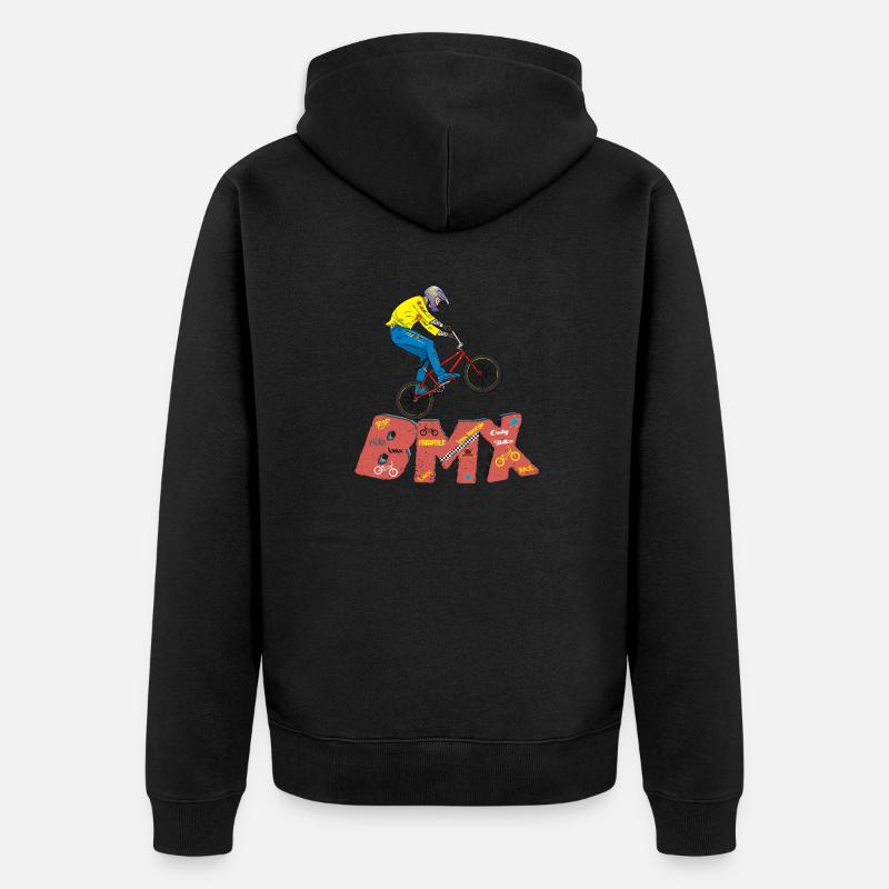 Le BMX - Veste à capuche bio Premium Unisexe - noir