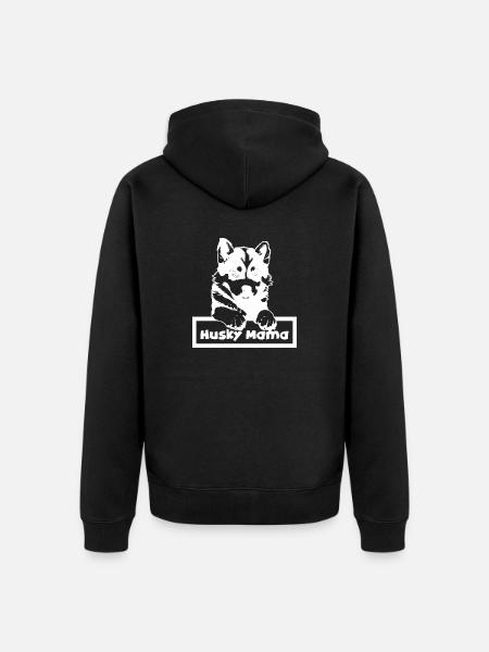 Dogs Dog Friend Pet - Unisex Premium Organic Zip Hoodie - black