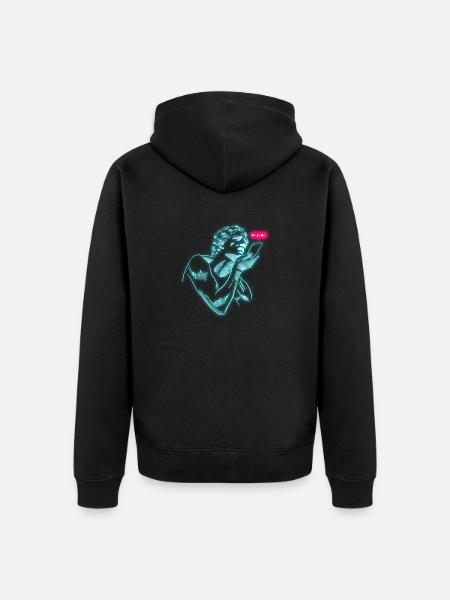 Social Sculpture - Unisex Premium Organic Zip Hoodie - black
